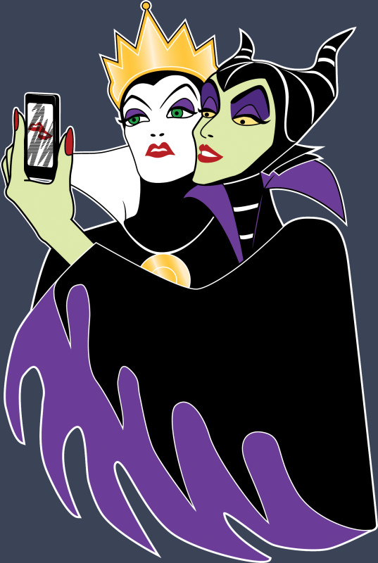 Evil queen and Maleficent selfie